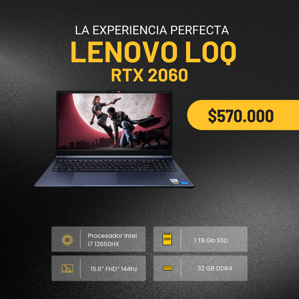 Notebook Lenovo LOQ RTX2060