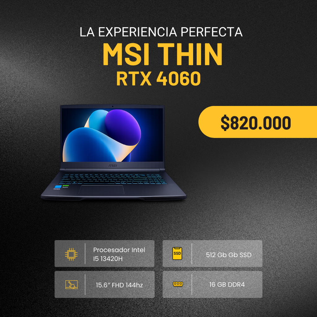 Notebook MSI THIN B13VF